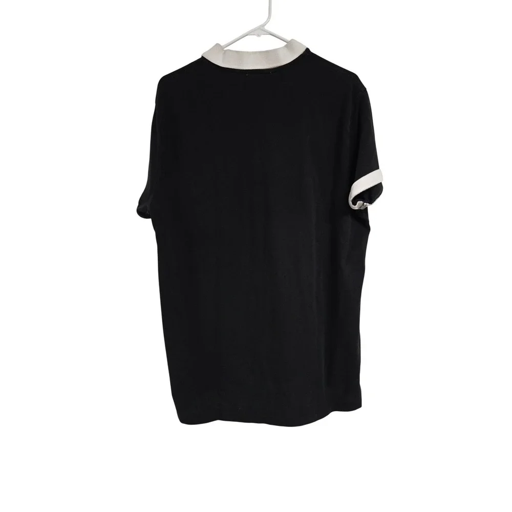 Polo Ralph Lauren Custom Slim Fit Alpine World Cup Racing Polo Black Men's Sz XL